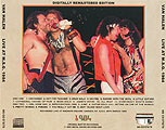 [Back of 'Live at M.S.G. 1984']