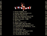 [Back of 'Live In Baltimore']