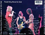 [Back of 'Live From Houston']