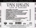 [Back of 'Van Halen - Live in Concert']