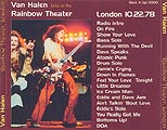 [Back of 'Live at the Rainbow Theater']